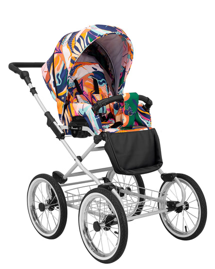 Kunert Romantic Stroller Color: Romantic Colorfull Frame Color: Graphite Frame Combo: 2 IN 1 KIDZNBABY