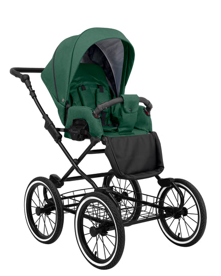 Kunert Stroller Romantic in Green with Black Frame by KIDZNBABY