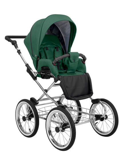 Kunert Romantic Stroller Color: Romantic Green Frame Color: Chrome Frame Combo: 2 IN 1 KIDZNBABY