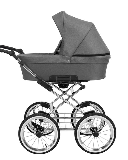 Kunert Romantic Stroller Color: Romantic Gray Frame Color: Chrome Frame Combo: 2 IN 1 KIDZNBABY