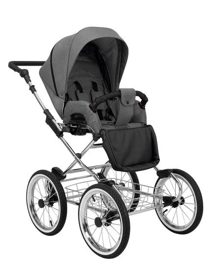 Kunert Romantic Stroller Color: Romantic Gray Frame Color: Chrome Frame Combo: 2 IN 1 KIDZNBABY