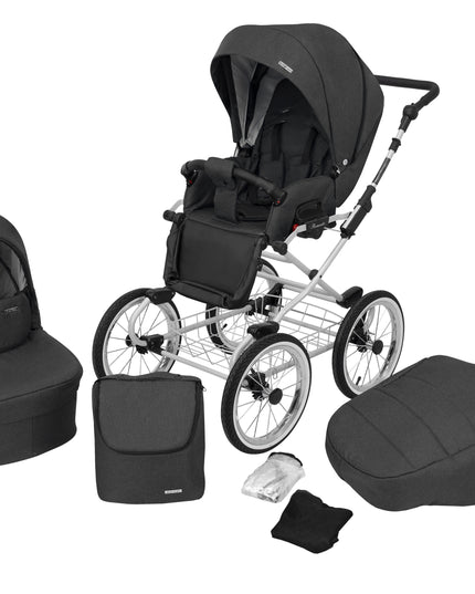 Kunert Romantic Stroller Color: Romantic Anthracite Frame Color: Graphite Frame Combo: 2 IN 1 KIDZNBABY