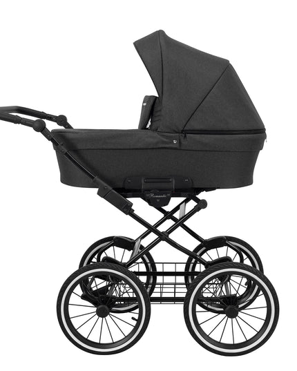 Kunert Stroller Romantic in Anthracite with Black Frame by KIDZNBABY