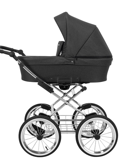 Kunert Romantic Stroller Color: Romantic Anthracite Frame Color: Chrome Frame Combo: 2 IN 1 KIDZNBABY