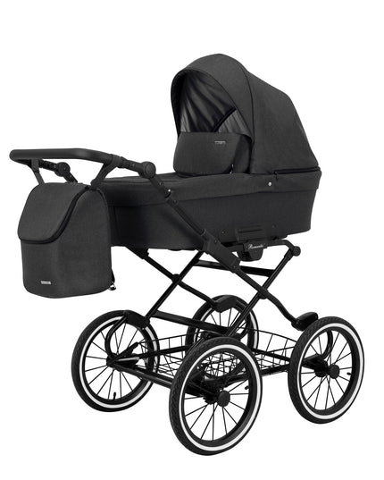 Kunert Stroller Romantic in Anthracite with Black Frame by KIDZNBABY