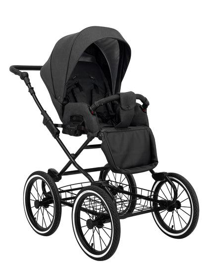 Kunert Stroller Romantic in Anthracite with Black Frame by KIDZNBABY