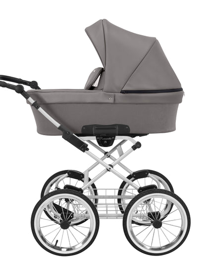 Kunert Romantic Stroller Color: Romantic Graphite Eco Leather Frame Color: Graphite Frame Combo: 2 IN 1 KIDZNBABY