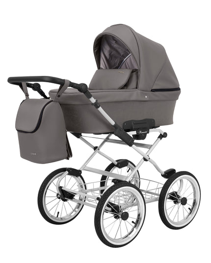 Kunert Romantic Stroller Color: Romantic Graphite Eco Leather Frame Color: Graphite Frame Combo: 2 IN 1 KIDZNBABY