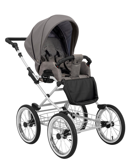 Kunert Romantic Stroller Color: Romantic Graphite Eco Leather Frame Color: Graphite Frame Combo: 2 IN 1 KIDZNBABY