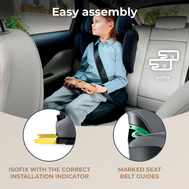 Easy assembly of Kinderkraft Car Seat XPAND2 with ISOFIX installation indicator