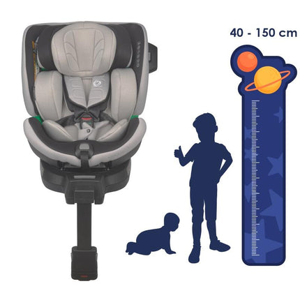 Coccolle Rotating Car Seat MAGO in Jet Black