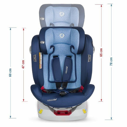 Dimensions Of Coccolle Car Seat NERIO Celestial Blue