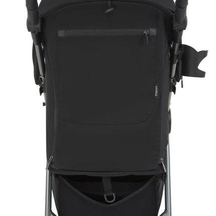 Backside view of Espiro Wave Stroller in Black