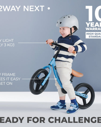 Kinderkraft Balance Bike 2WAY NEXT in Blue Sky by KIDZNBABY