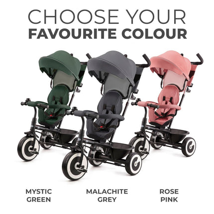 Choose your style with Kinderkraft Tricycle ASTON in three color options.