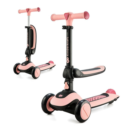 Balance Bike and Three-Wheel Scooter HALLEY Rose Pink