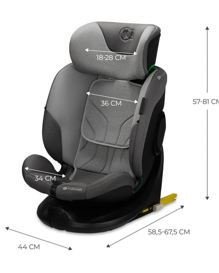 Kinderkraft Car Seat I-FIX In Cool Grey