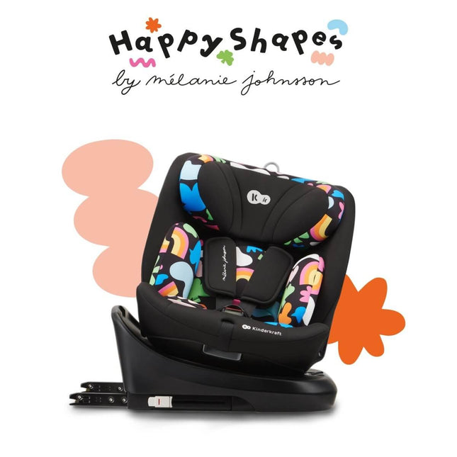 Kinderkraft Car Seat I-GROW i-Size Happy Shapes