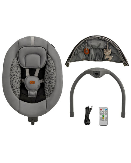 Kinderkraft Electric Bouncer LUMI 2 in Dark Grey