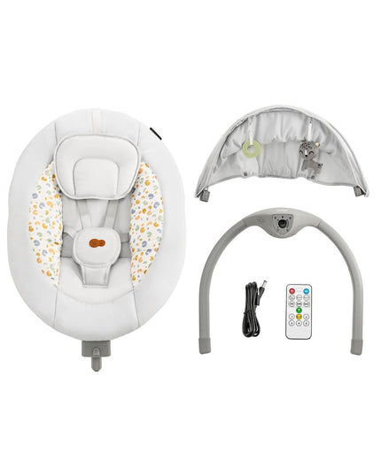 Kinderkraft Electric Bouncer LUMI 2 in Light Grey