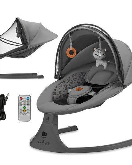 Kinderkraft Electric Bouncer LUMI 2 in Dark Grey