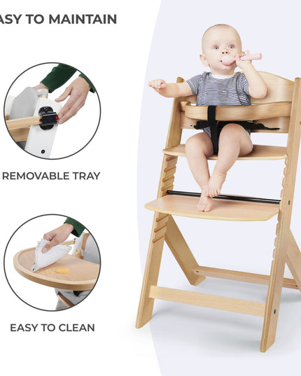 Kinderkraft ENOCK High Chair with easy cleaning features.