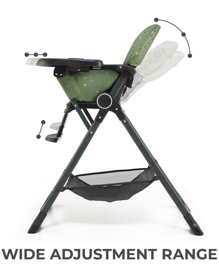 Adjustable Kinderkraft High Chair FOLDEE with wide range settings.