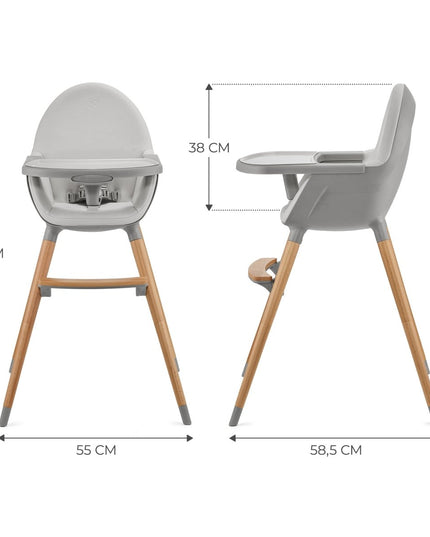 Kinderkraft High Chair FINI 2 IN Grey