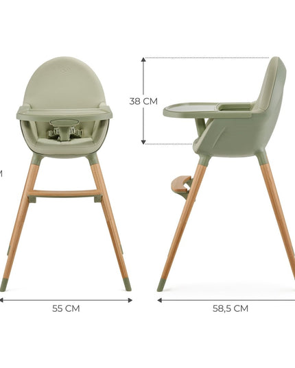 Kinderkraft High Chair FINI 2 IN Green