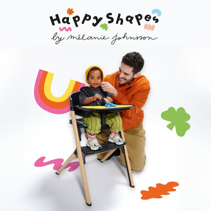 Kinderkraft High Chair LIVY & CALMEE Happy Shapes