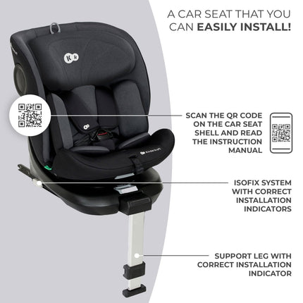 Kinderkraft I-360 with ISOFIX and QR code manual