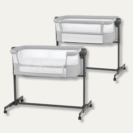 Kinderkraft Baby Cot NESTE UP 2 in Grey KIDZNBABY