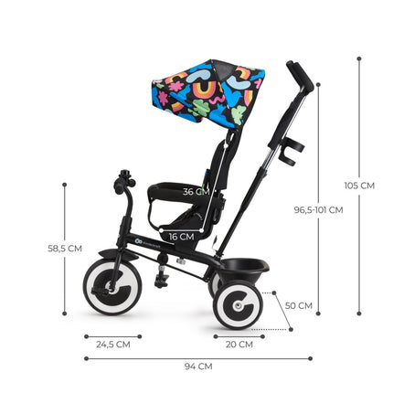 Kinderkraft Tricycle ASTON in Happy Shapes by KIDZNBABY