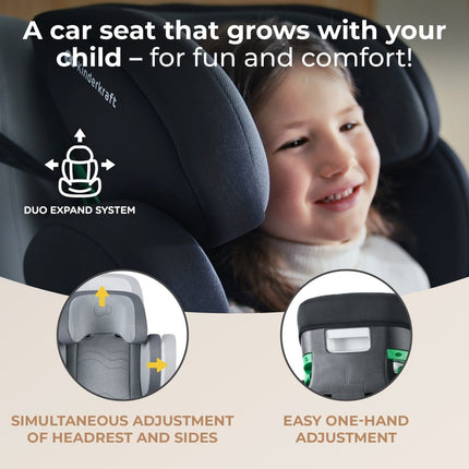 Adjustable Kinderkraft Car Seat XPAND2 with DUO expand system for growing child