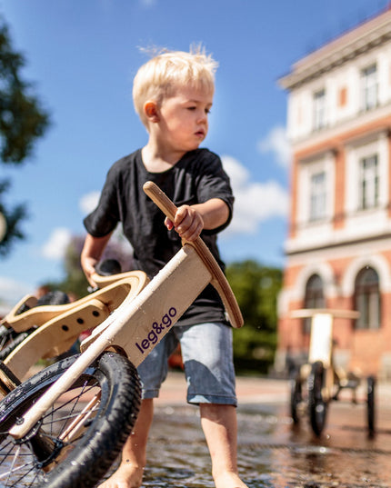 Bicicleta de equilíbrio 3 em 1 da Leg & Go | Para crianças de 1 a 5 anos