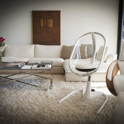 Mima Moon High Chair in an empty living room