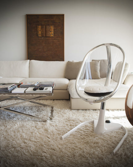 Mima Moon High Chair in an empty living room