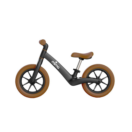 mima ZOOM Lite Balance Bike in Black Side View