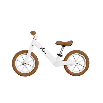 mima ZOOM Lite Balance Bike in White Side View