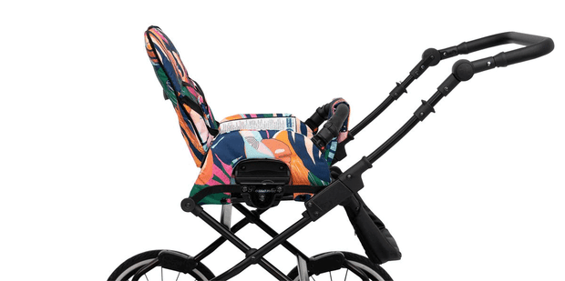 Adjustment of the Colorful seat pattern of Kunert Romantic stroller