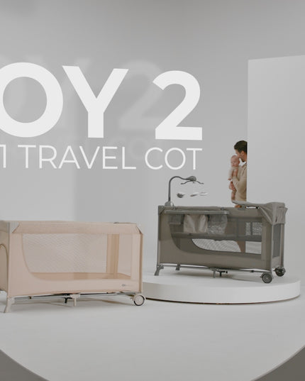 Product Video of Kinderkraft Baby Travel Cot JOY 2 With Accessories