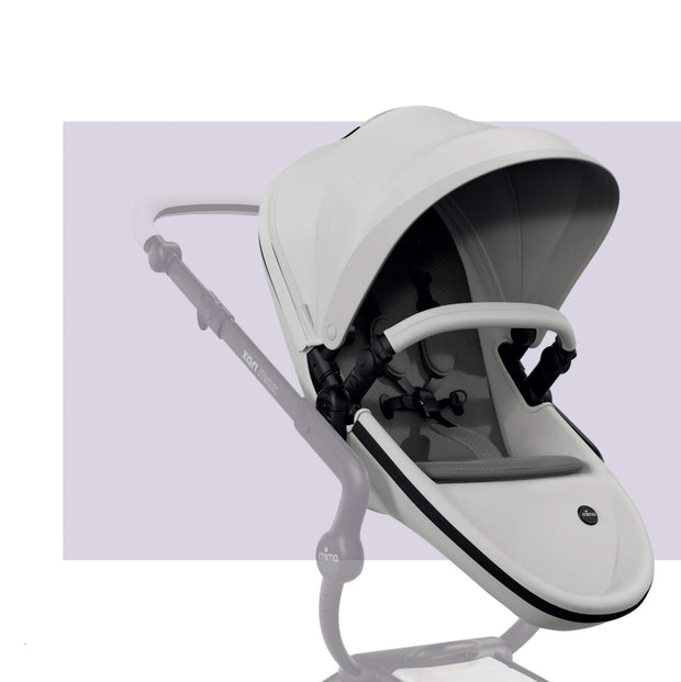 White Mima XARI MAX stroller seat with canopy