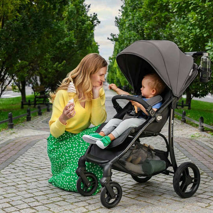 Kinderkraft ASKOY Lightweight Stroller Color: ASKOY Cozy Grey KIDZNBABY
