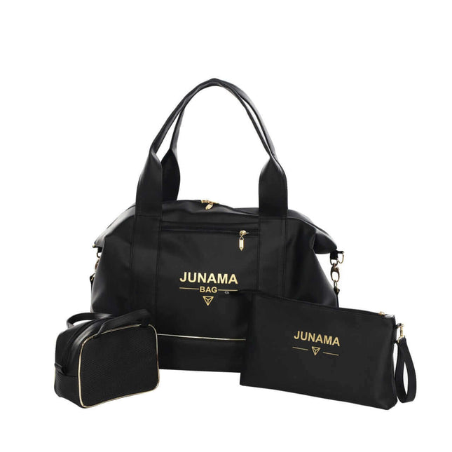 Junama Diamond Mommy Bag 3 IN 1 Set Color: Black Mommy Bag KIDZNBABY