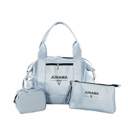 Junama Diamond Mommy Bag 3 IN 1 Set Color: Sky Blue Mommy Bag KIDZNBABY