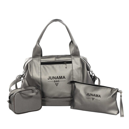 Junama Diamond Mommy Bag 3 IN 1 Set Color: Silver Mommy Bag KIDZNBABY