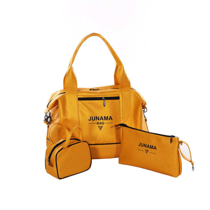 Junama Diamond Mommy Bag 3 IN 1 Set Color: Yellow Mommy Bag KIDZNBABY