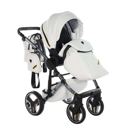 Junama Diamond Sport Stroller Color: Sport White Combo: 2 IN 1 KIDZNBABY