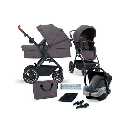 Kinderkraft Travel System 3 IN 1 B-TOUR in Dark Grey by KIDZNBABY