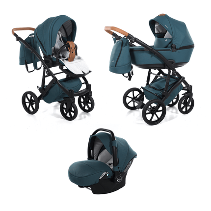 Junama Diamond Space V2 Stroller Color: Space Teal Combo: 3 IN 1 (Includes Car Seat) KIDZNBABY